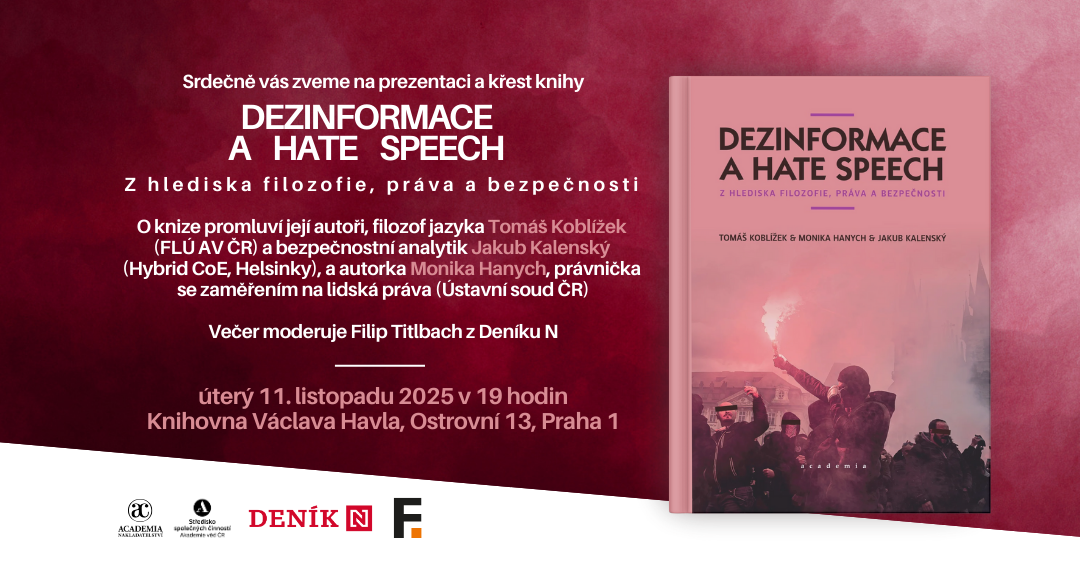 Pozvanka Dezinformace a hate speech