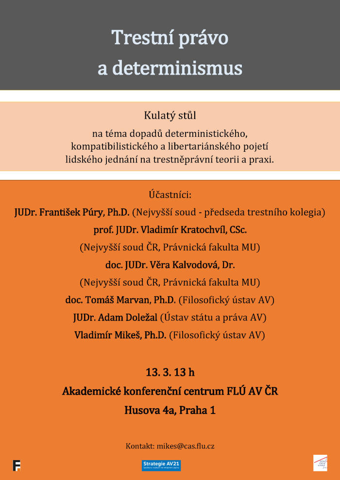 Kulaty stul-determinismus a trestni pravo Poster web