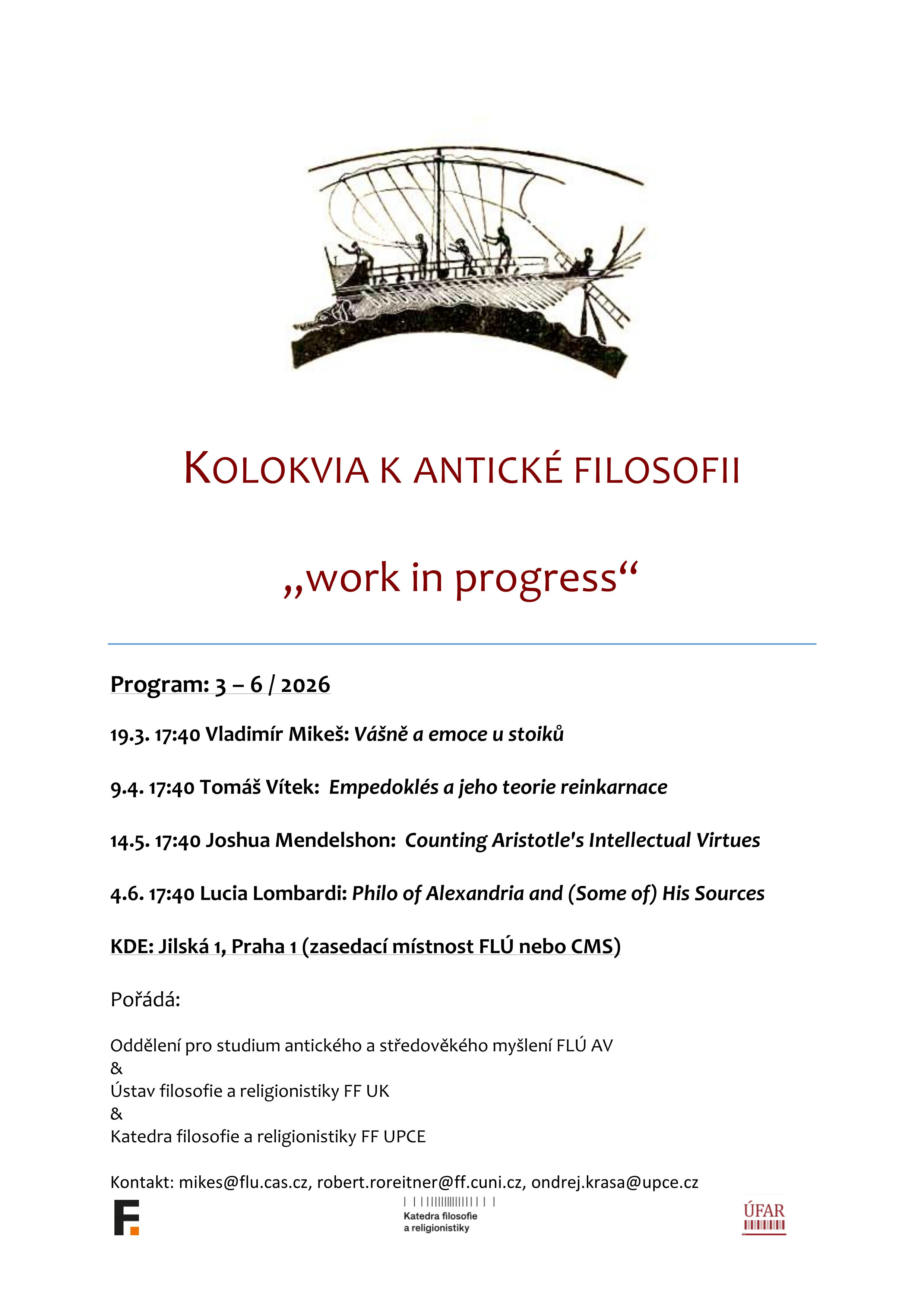 Kolokvia program jaro 2026