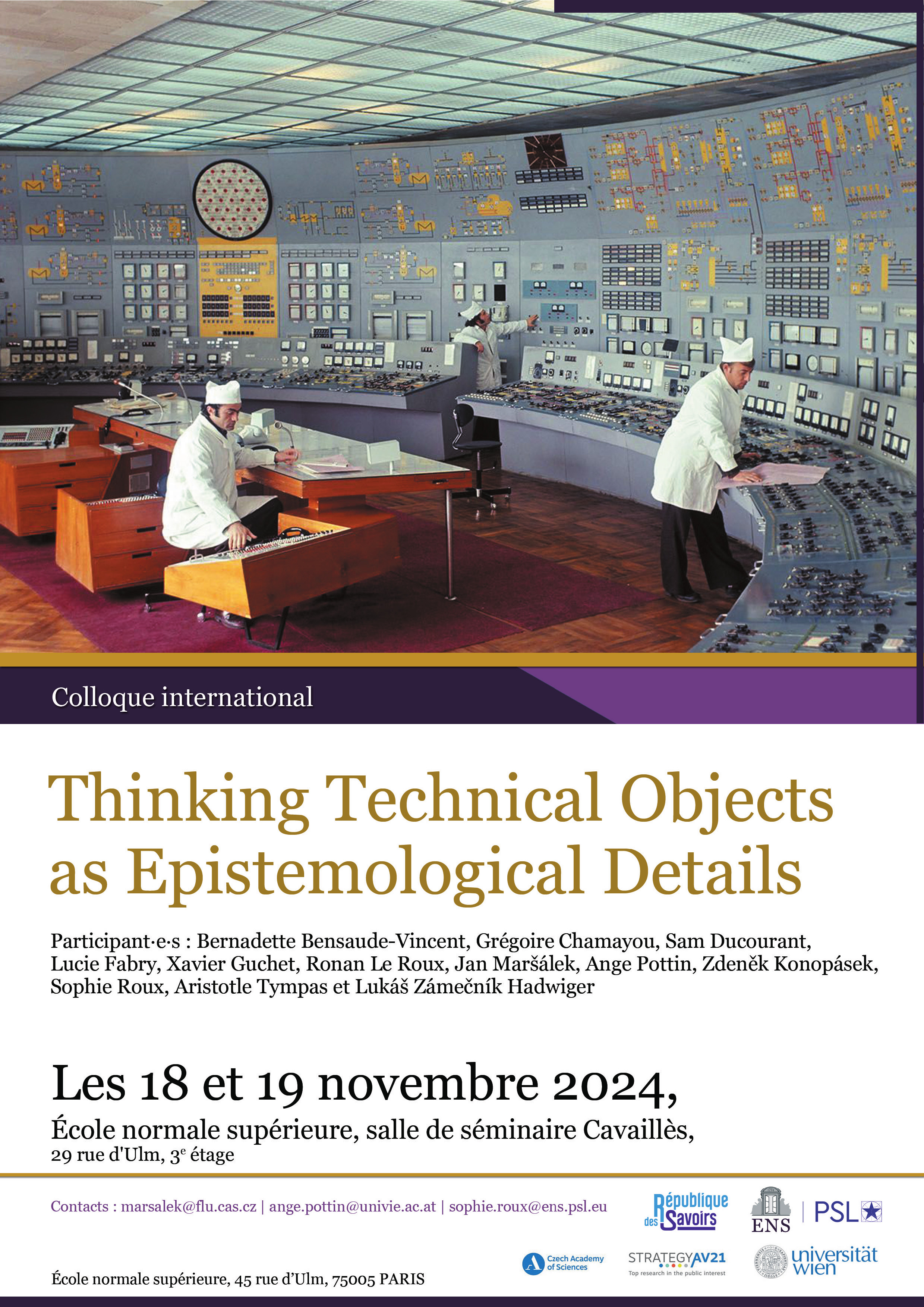 Novembre 18 2024 Affiche Technical objects