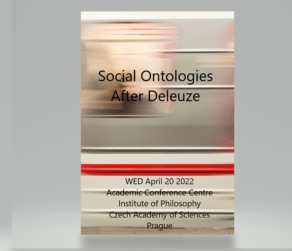 poster Social ontologies after Deleuze