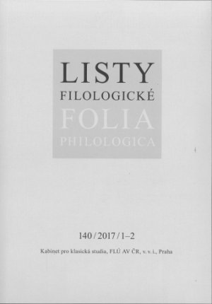 Listy filologické/Folia philologica