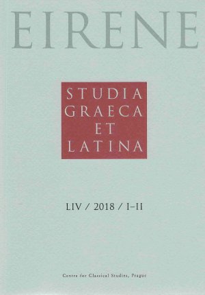 Eirene. Studia Graeca et Latina 54, 2018