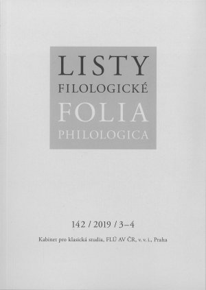 Listy filologické/Folia philologica