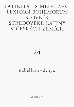 Slovník středověké latiny v českých zemích / Latinitatis medii aevi lexicon Bohemorum