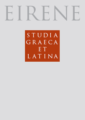 EIRENE. STUDIA GRAECA ET LATINA